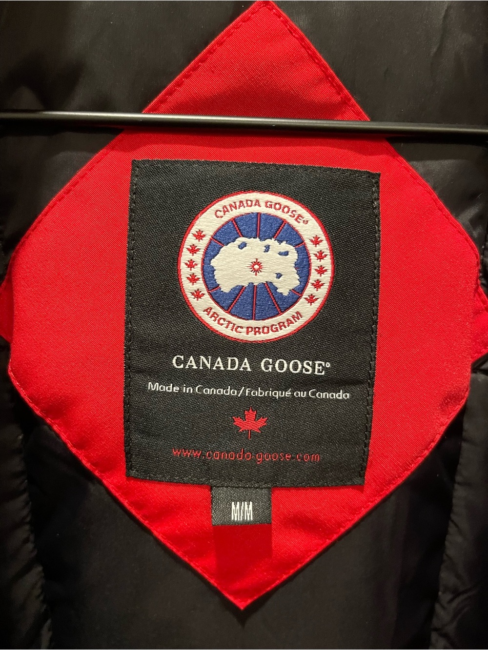 Canada Goose Red Women's Insulated Puffer Parka with Fur-Trim Hood - Picture 2 of 4